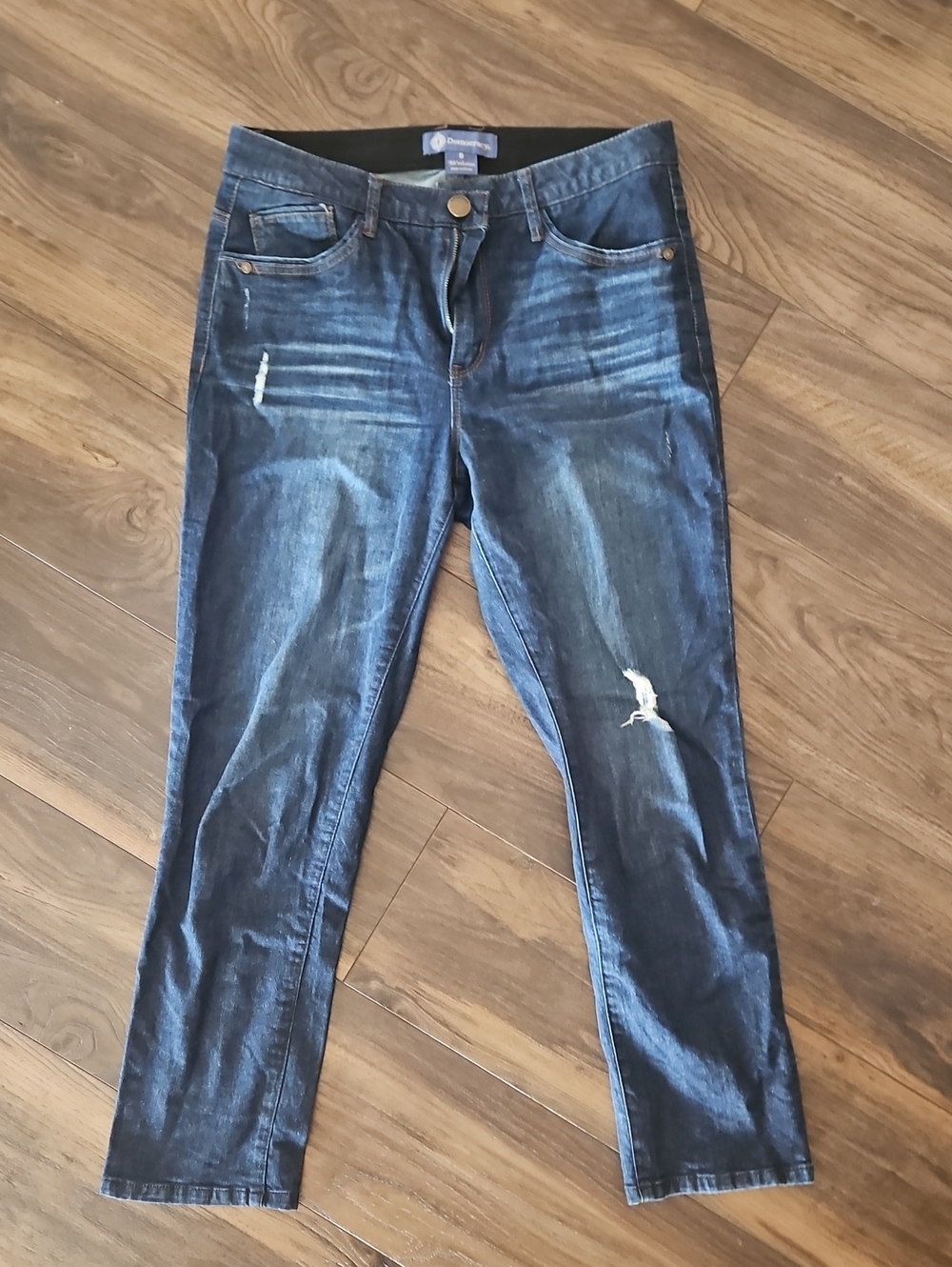 Democracy Women's Dark Blue "Ab"solution Ankle Jeans